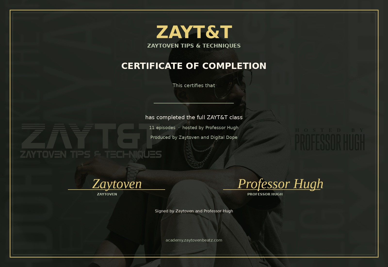 ZAYT&T certificate